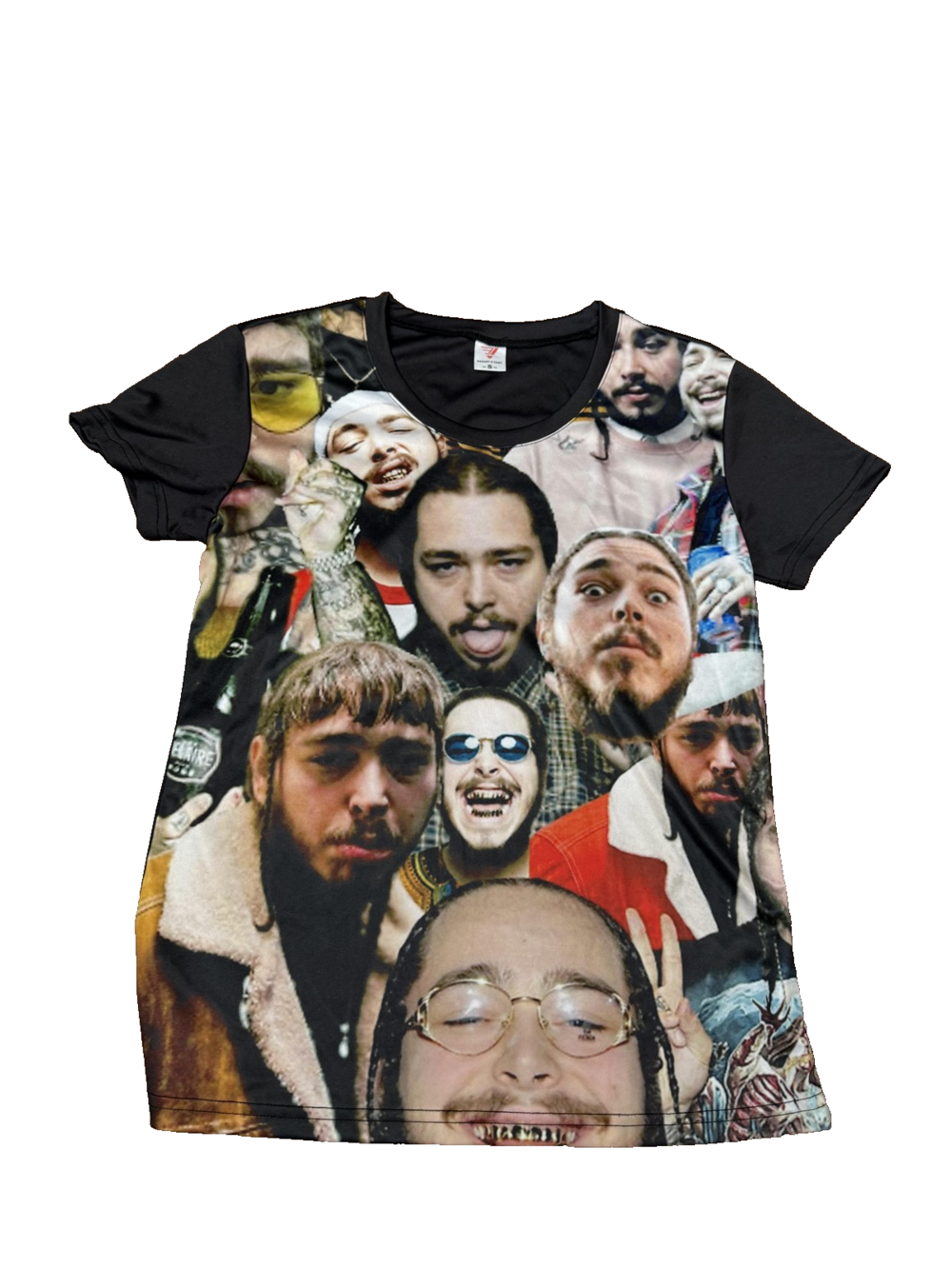Post Malone Music Artist Collage Shirt Womens Small Multicolor
